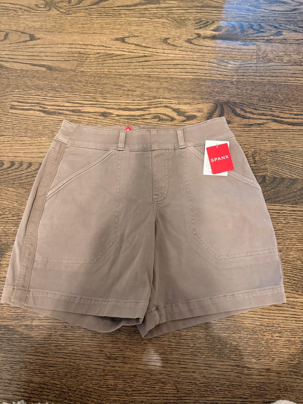 NWT Spanx Women's Taupe Comfort Stretch Shorts
